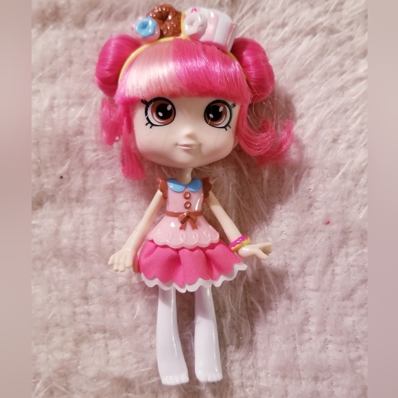 2015 Shopkins Doll Shoppies Donatina Donuts Princess 5.5” Moose S1 Pink Hair - Picture 1 of 14